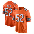 Custom #52 Orange CHI Football Shirt Top