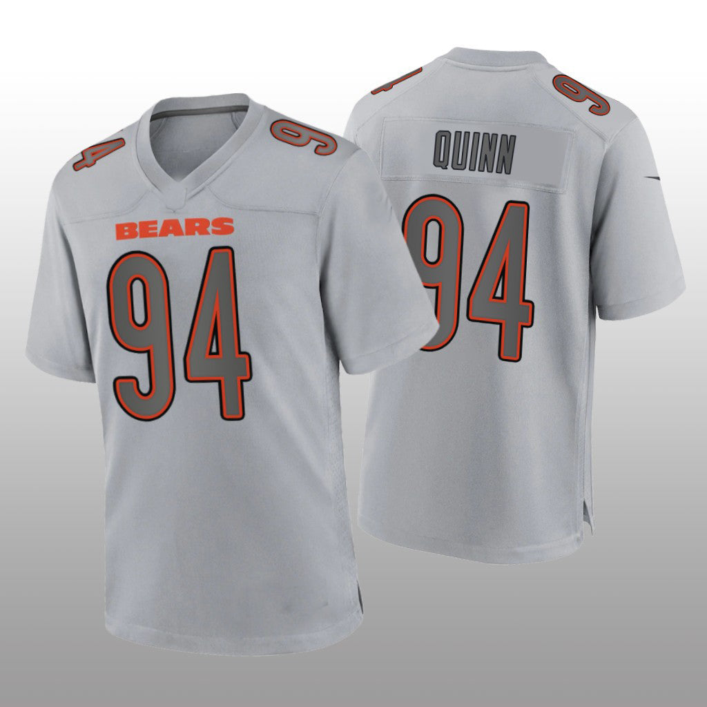 Custom #94 Gray CHI Football Shirt Top