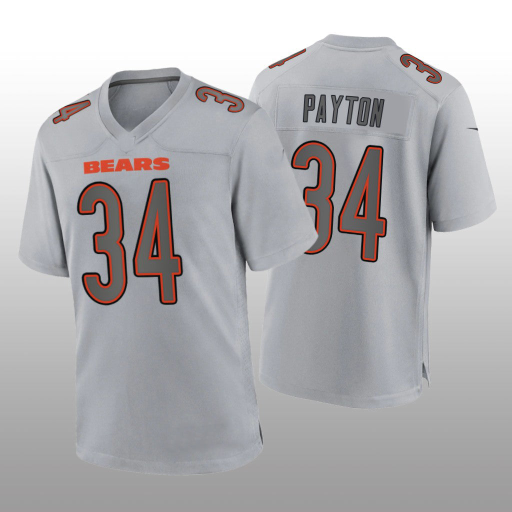 Custom #34 Gray CHI Football Shirt Top