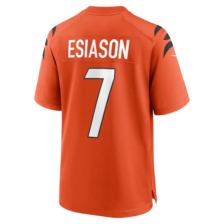 Custom #7 Orange CIN Football Shirt Top