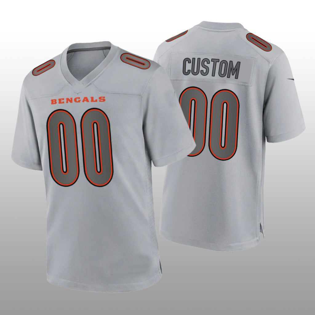 Custom Gray CIN Football Shirt Top