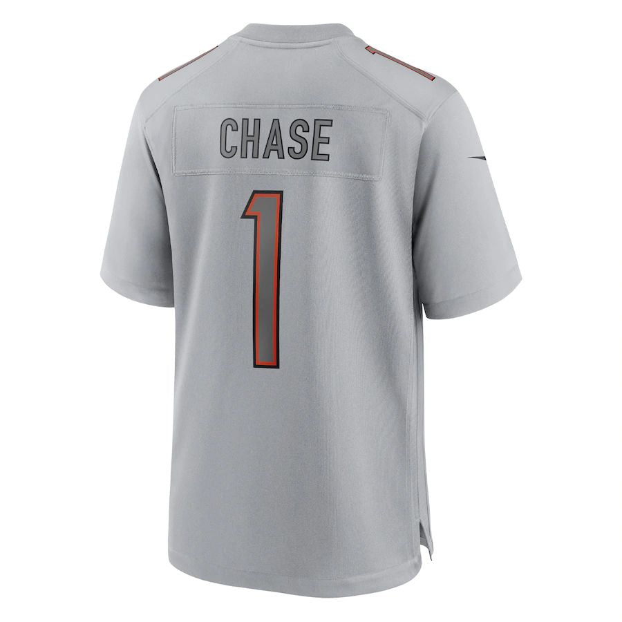 Custom #1 Gray CIN Football Shirt Top