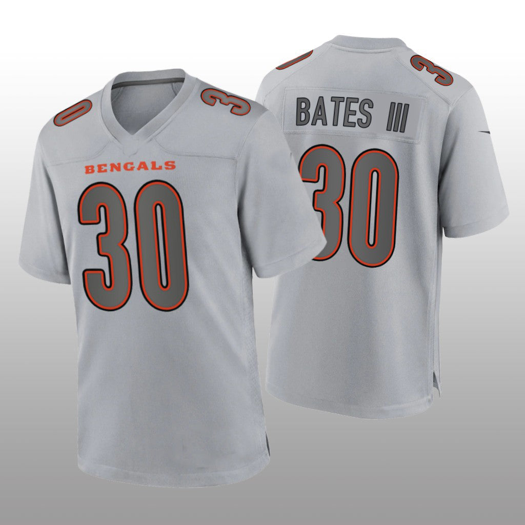 Custom #30 Gray CIN Football Shirt Top