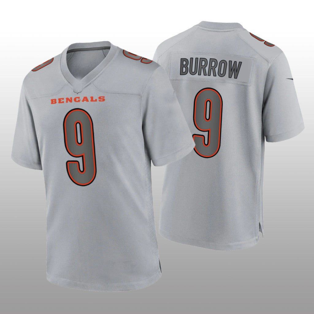 Custom #9 Gray CIN Football Shirt Top
