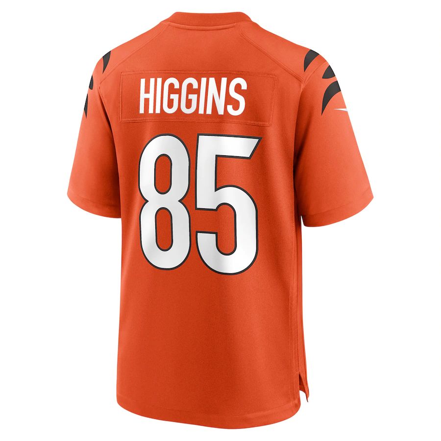 Custom #85 Orange CIN Football Shirt Top
