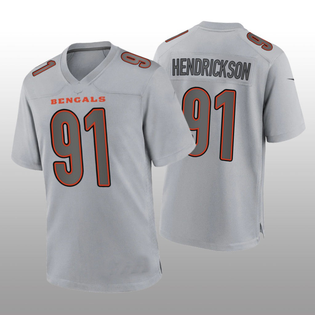 Custom #91 Gray CIN Football Shirt Top