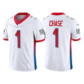 Custom #1 White 2022 CIN Football Shirt Top