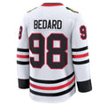 Custom #98 White CHI Hockey Shirt Top
