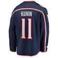 Custom #11 Blue CBJ Hockey Shirt Top