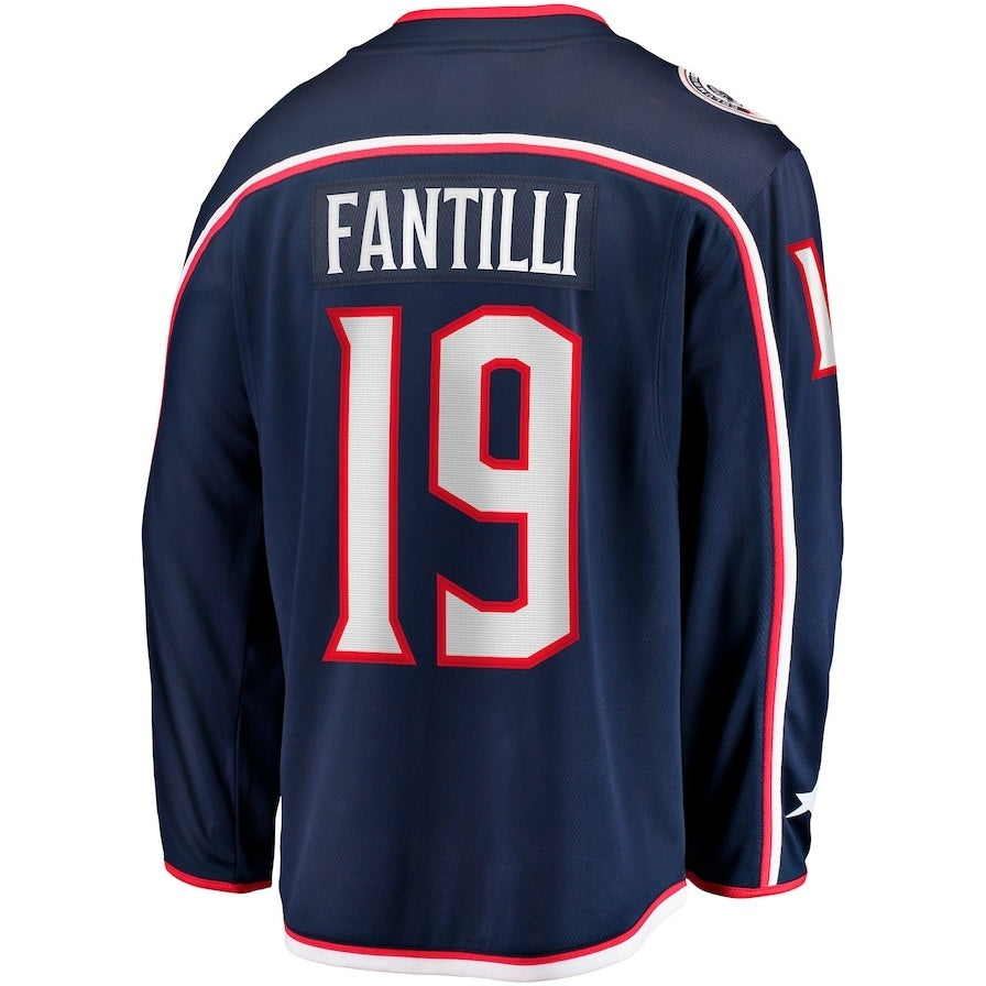 Custom #19 Blue CBJ Hockey Shirt Top