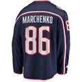 Custom #86 Blue CBJ Hockey Shirt Top