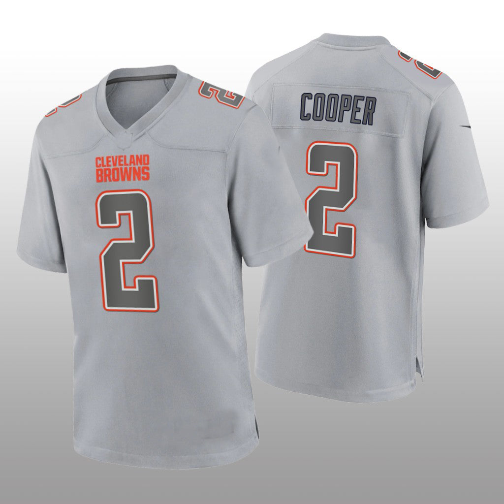 Custom #2 Gray CLE Football Shirt Top
