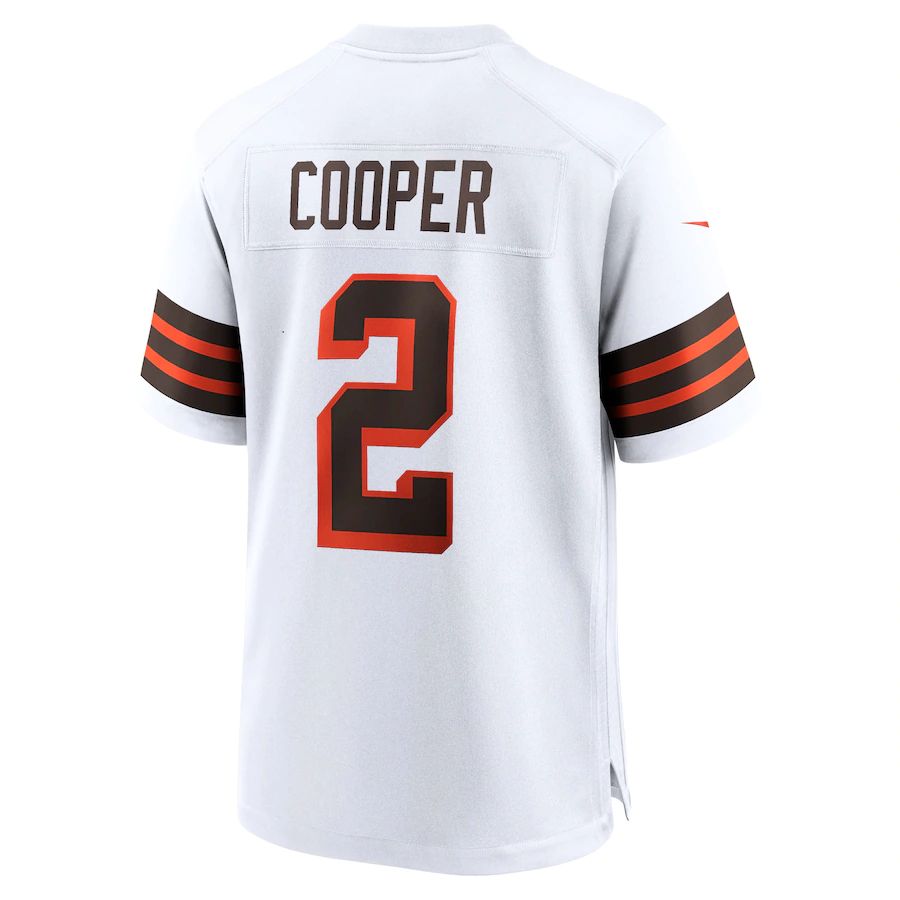Custom #2 White CLE Football Shirt Top