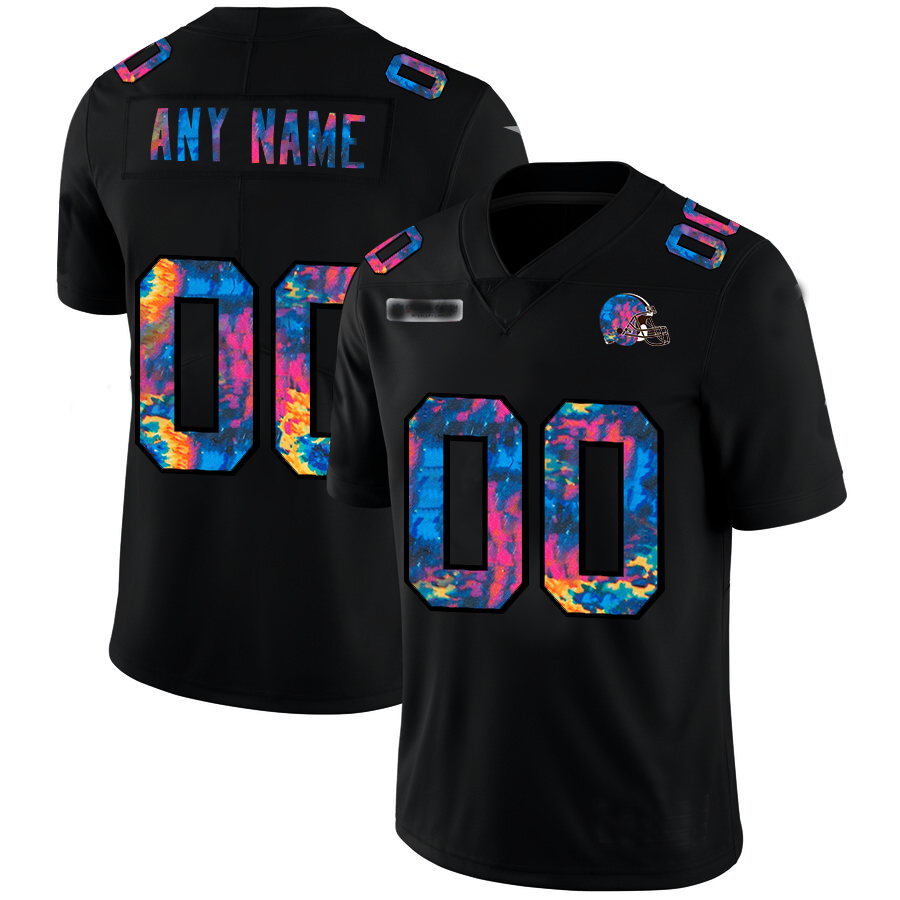 Custom Black 2020 CLE Football Shirt Top