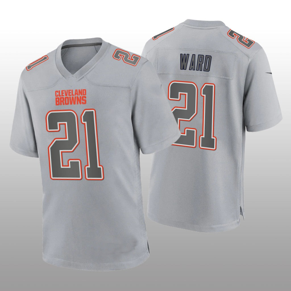 Custom #21 Gray CLE Football Shirt Top