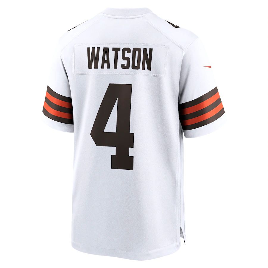 Custom #4 White CLE Football Shirt Top