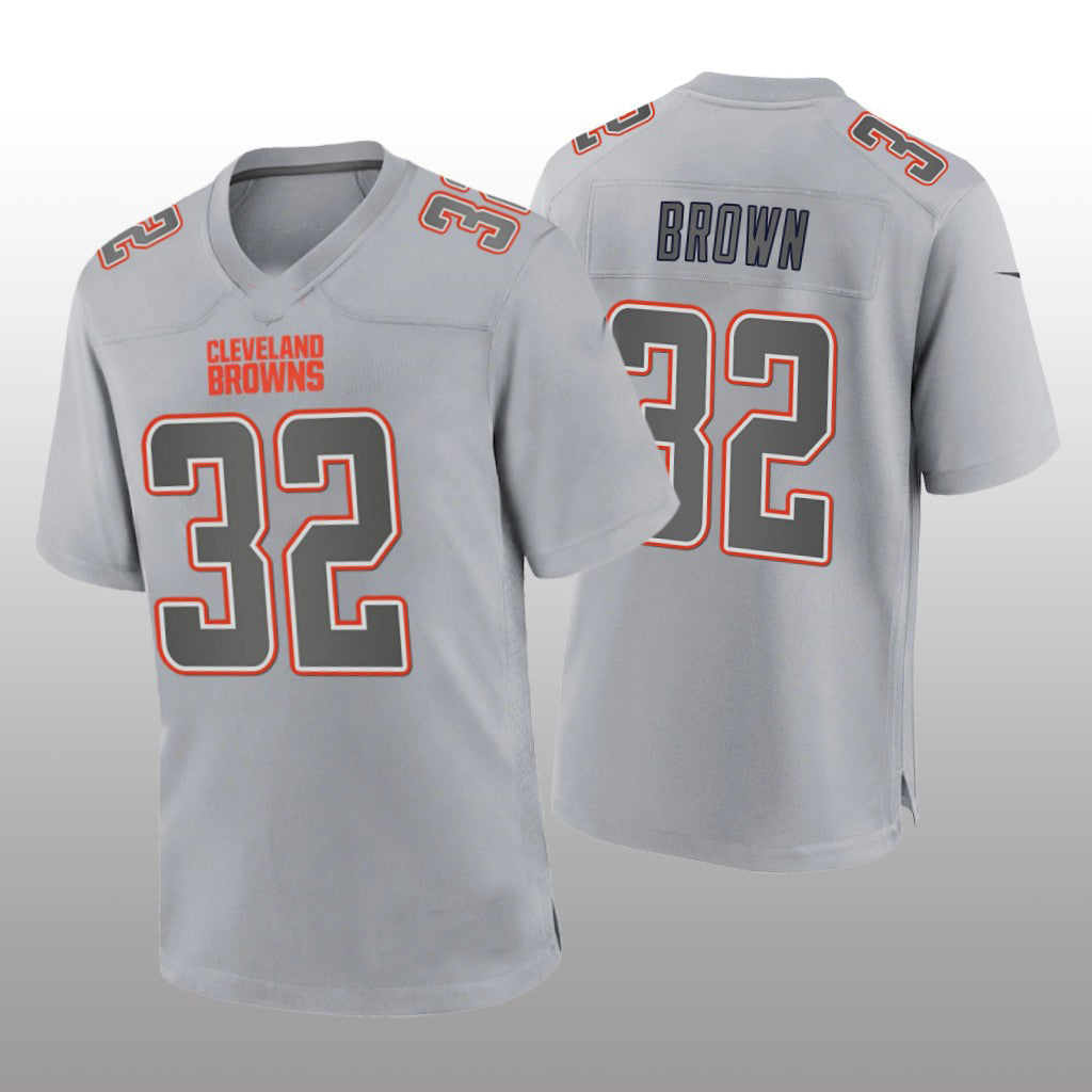 Custom #32 Gray CLE Football Shirt Top