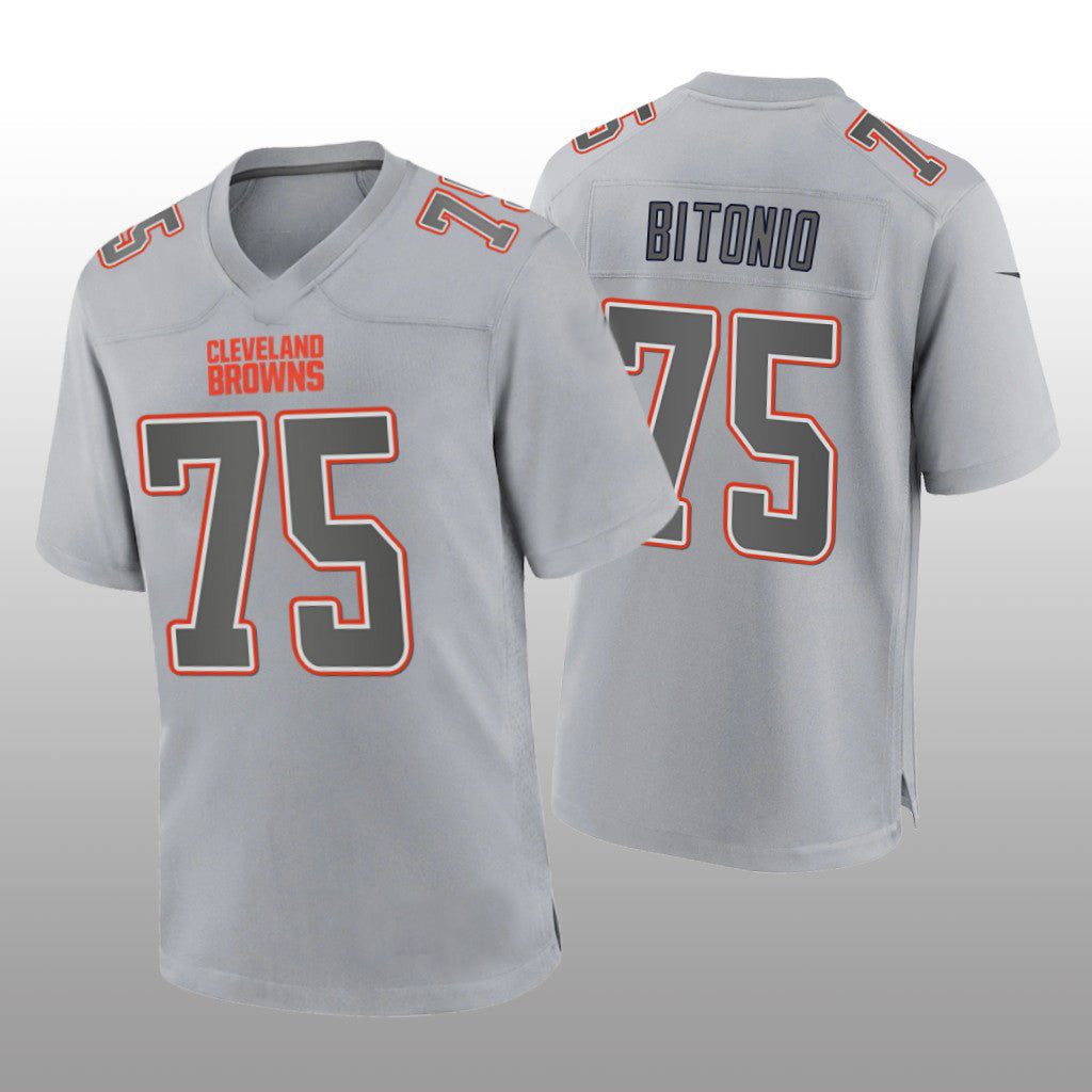 Custom #75 Gray CLE Football Shirt Top