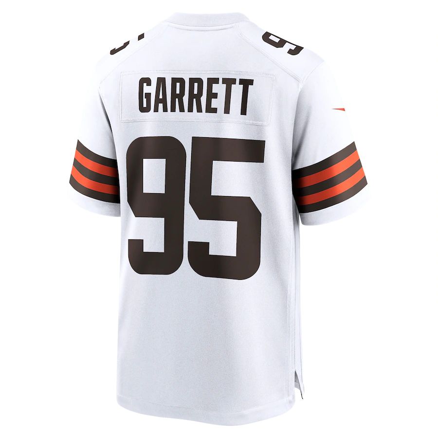 Custom #95 White CLE Football Shirt Top