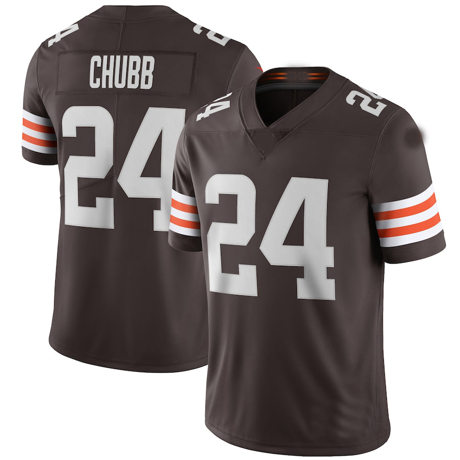 Custom #24 Brown CLE Football Shirt Top