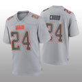 Custom #24 Gray CLE Football Shirt Top