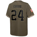 Custom #24 Olive 2022 CLE Football Shirt Top