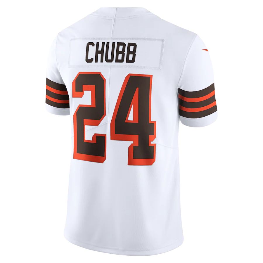 Custom #24 White 1946 CLE Football Shirt Top