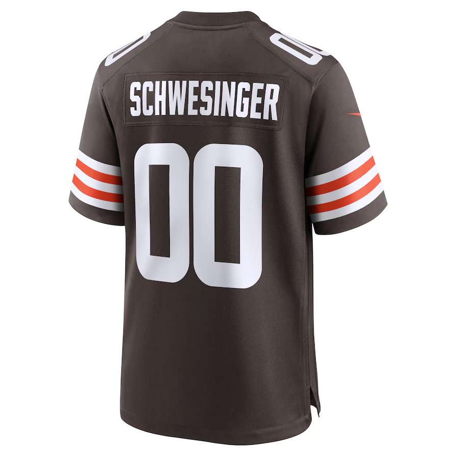 Custom #00 Brown 2025 CLE Football Shirt Top