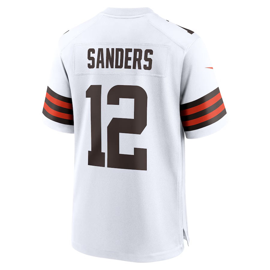 Custom #12 White 2025 CLE Football Shirt Top