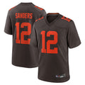 Custom #12 Brown CLE Football Shirt Top