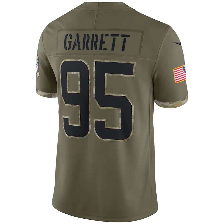 Custom #95 Olive 2022 CLE Football Shirt Top