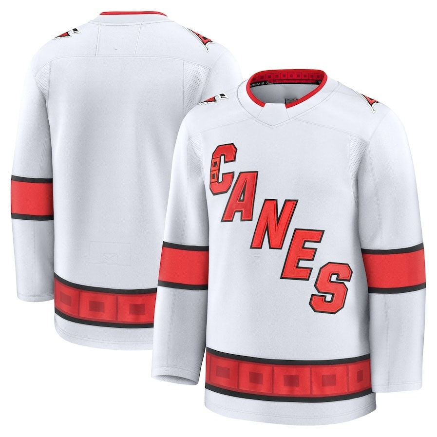 Custom White CAR Hockey Shirt Top
