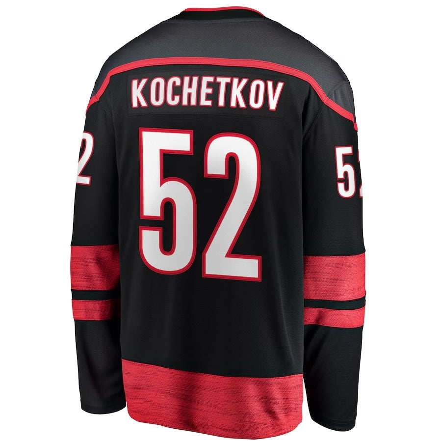 Custom #52 Black CAR Hockey Shirt Top
