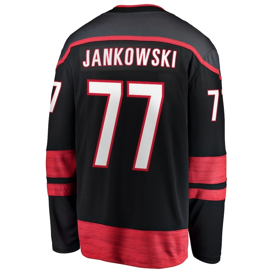 Custom #77 Black CAR Hockey Shirt Top