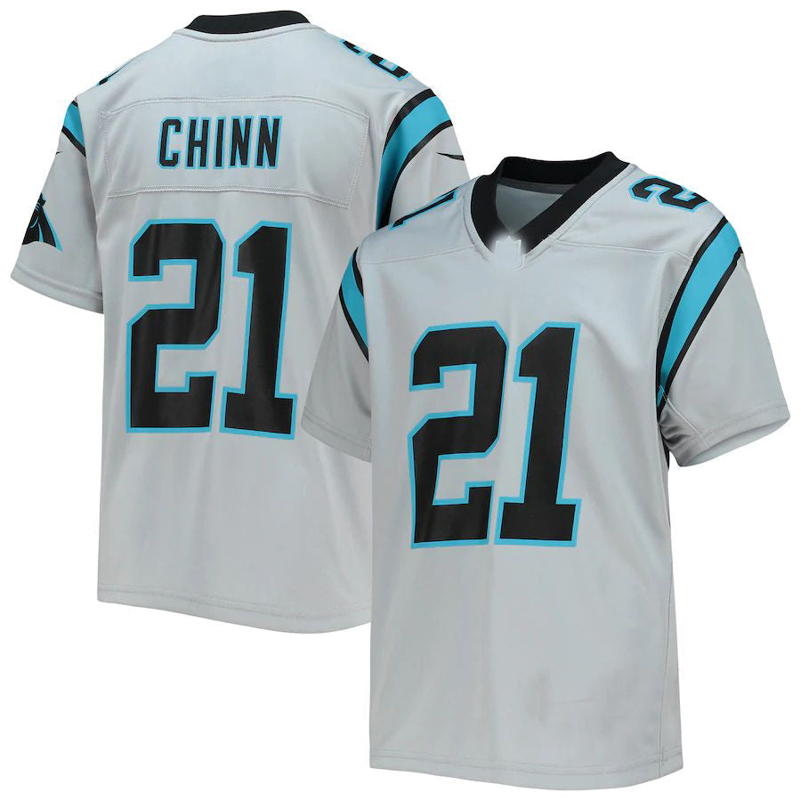 Custom #21 Silver CAR Football Shirt Top