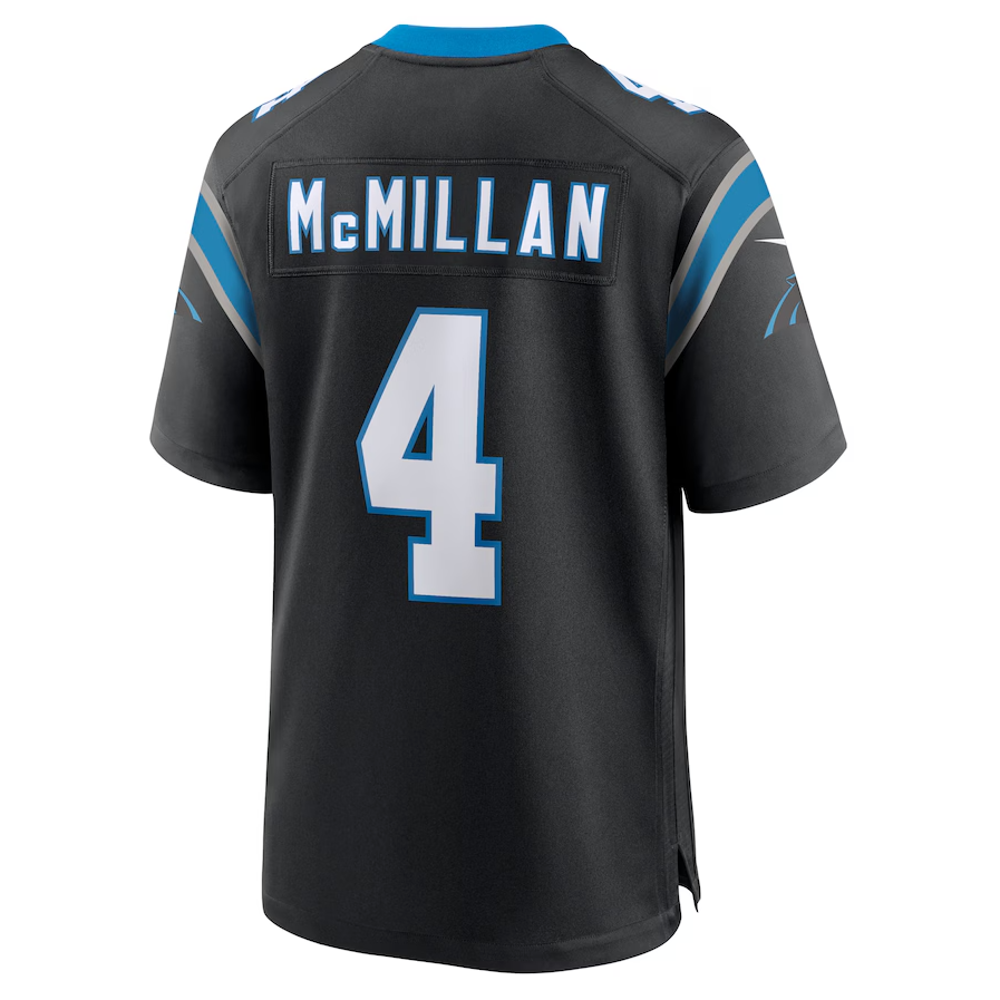 Custom #4 Black 2025 CAR Football Shirt Top