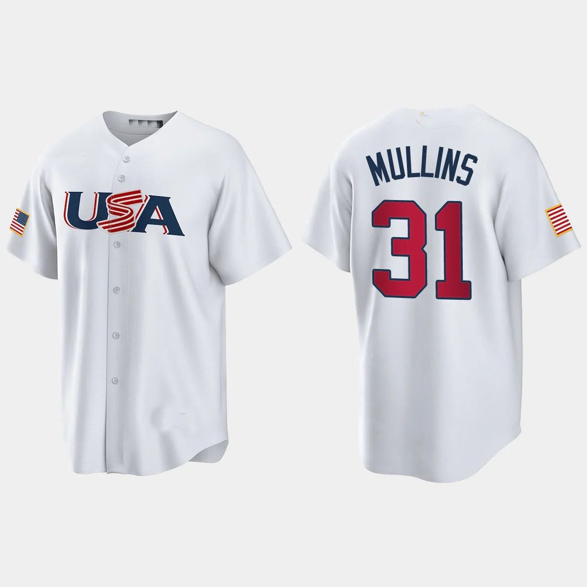 Custom #31 White 2023 BAL Baseball Shirt Top