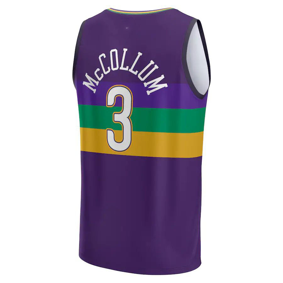 Custom #3 Purple 2022 NOP Basketball Shirt Top