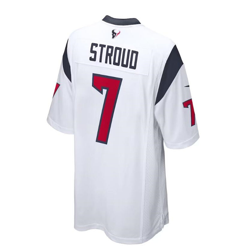 Custom #7 White 2023 HOU Football Shirt Top