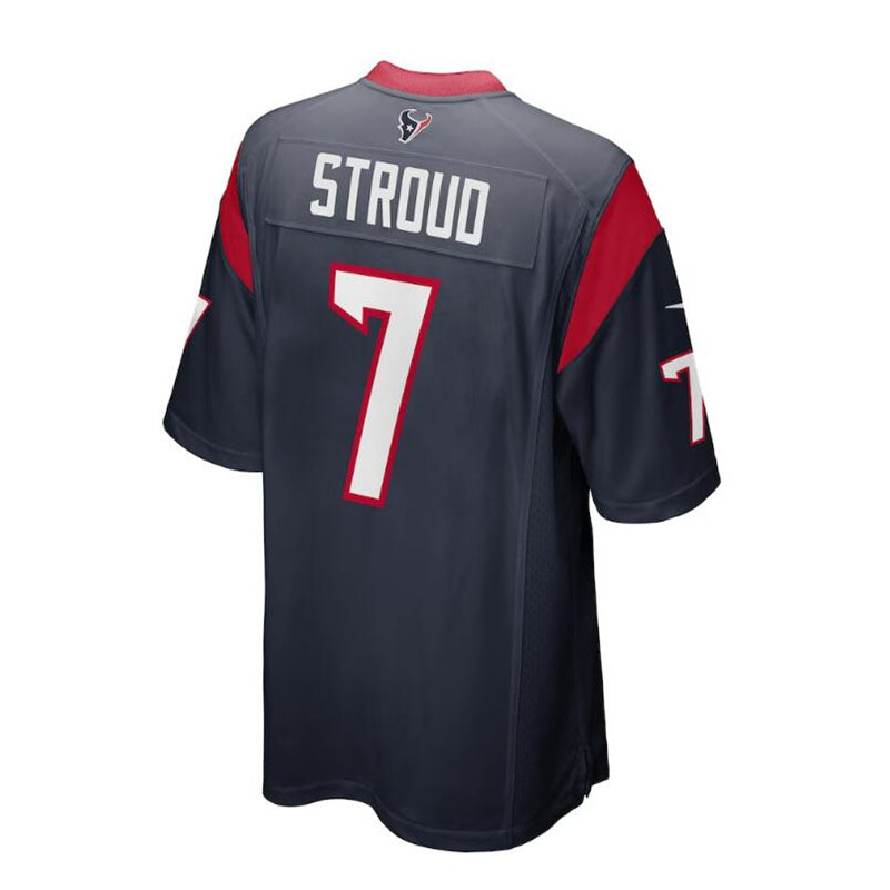 Custom #7 Navy HOU Football Shirt Top