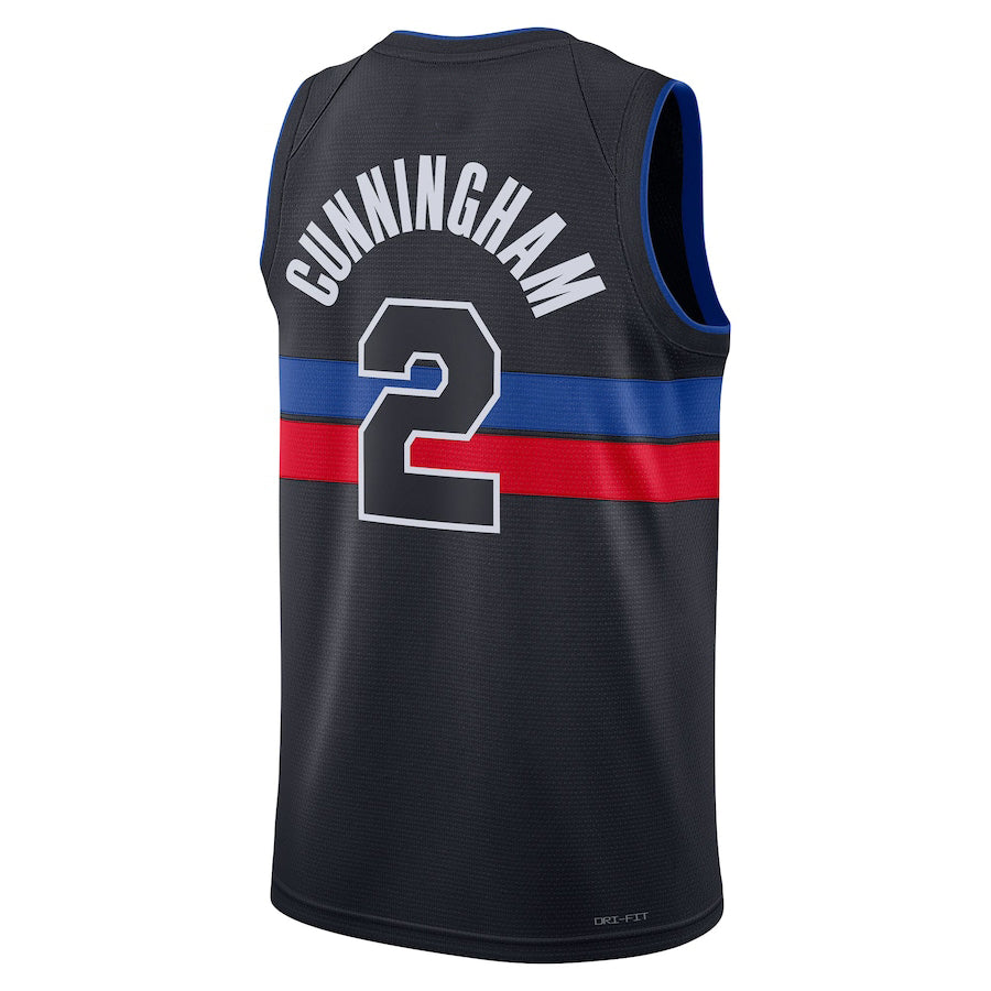 Custom #2 Black 2022 DET Basketball Shirt Top