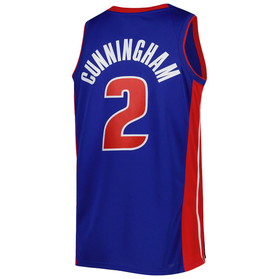 Custom #2 Blue 2022 DET Basketball Shirt Top