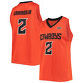 Custom #2 Orange Retro Basketball Shirt Top