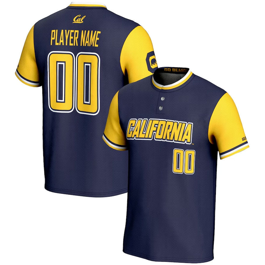 Custom Navy College Shirt Top