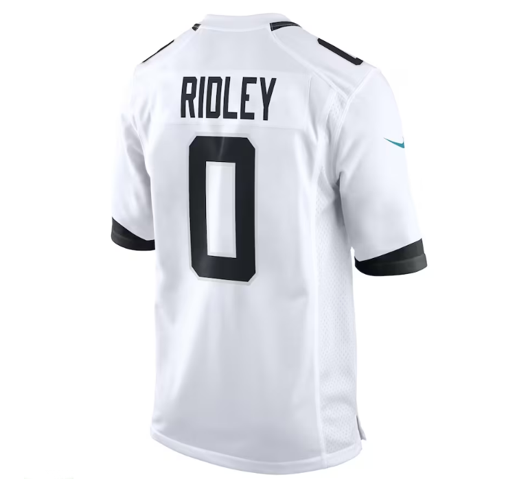 Custom #0 White JAX Football Shirt Top