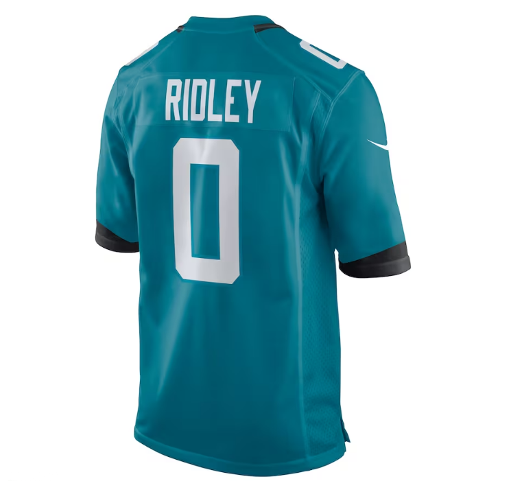 Custom #0 Teal JAX Football Shirt Top