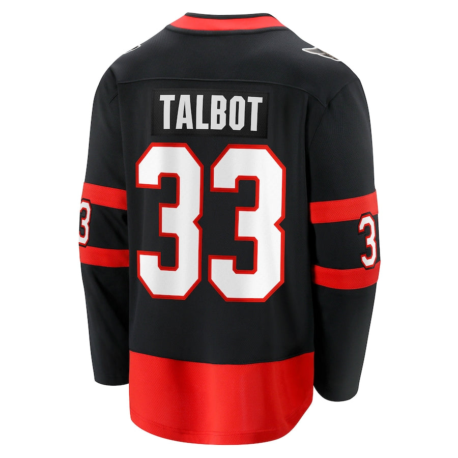 Custom #33 Black OTT Hockey Shirt Top