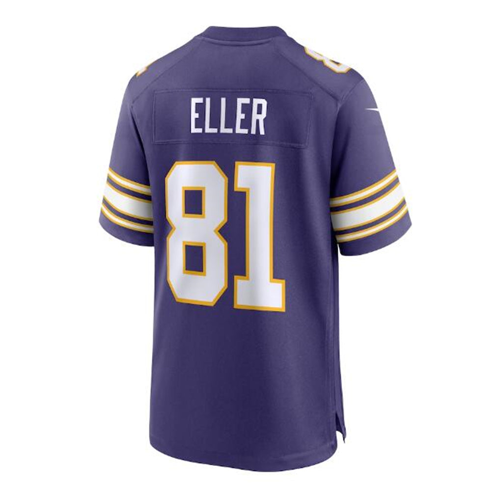 Custom #81 Purple MIN Football Shirt Top