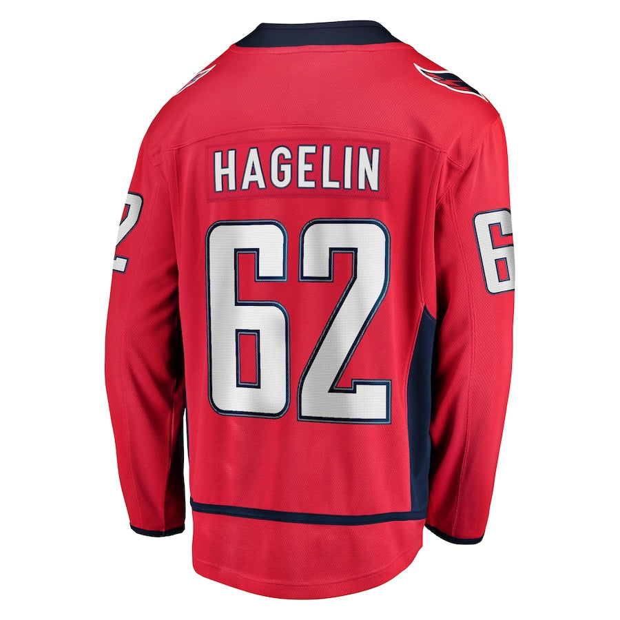 Custom #62 Red WSH Hockey Shirt Top