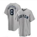 Custom #8 Red BOS Baseball Shirt Top